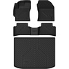 image:imageLASFIT Floor Mats amp Trunk Mat amp Backrest Mat for Toyota RAV4 2026 Hybrid Not Fit Plugin Hybrid Fit for Cargo with Subwoofer RAV 4 All Weather TPE Custom Fit Automotive Car Liner Accessories Black1220192026Corolla HatchbackFull Set Mats