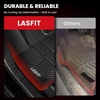 image:imageLASFIT Floor Mats amp Trunk Mat amp Backrest Mat for Toyota RAV4 2026 Hybrid Not Fit Plugin Hybrid Fit for Cargo with Subwoofer RAV 4 All Weather TPE Custom Fit Automotive Car Liner Accessories Black620192025Rav4 GasFloor Mats