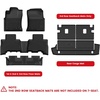 image:imageLASFIT Floor Mats amp Trunk Mat amp Backrest Mat for Toyota RAV4 2026 Hybrid Not Fit Plugin Hybrid Fit for Cargo with Subwoofer RAV 4 All Weather TPE Custom Fit Automotive Car Liner Accessories Black1202520244Runner 7SeatsFull Set Mats