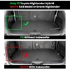 image:imageLASFIT Floor Mats amp Trunk Mat amp Backrest Mat for Toyota RAV4 2026 Hybrid Not Fit Plugin Hybrid Fit for Cargo with Subwoofer RAV 4 All Weather TPE Custom Fit Automotive Car Liner Accessories Black520202026Highlander HybridFull Set Mats