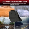 image:imageLASFIT Floor Mats for Toyota Prius 20102011 All Weather TPE Custom Fit Easy Clean Durable NoCurling Floor Liners for Prius 2010 2011 Front amp Rear 2 Row Car Mats Black3201320244Runner 7SeatsFloor Mats