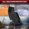 image:imageLASFIT Floor Mats for Toyota Prius 20102011 All Weather TPE Custom Fit Easy Clean Durable NoCurling Floor Liners for Prius 2010 2011 Front amp Rear 2 Row Car Mats Black820212025VenzaFull Set Mats