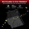 image:imageLASFIT Floor Mats for Toyota Prius 20102011 All Weather TPE Custom Fit Easy Clean Durable NoCurling Floor Liners for Prius 2010 2011 Front amp Rear 2 Row Car Mats Black520102011PriusFloor Mats