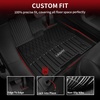 image:imageLASFIT Floor Mats for Toyota Prius 20102011 All Weather TPE Custom Fit Easy Clean Durable NoCurling Floor Liners for Prius 2010 2011 Front amp Rear 2 Row Car Mats Black720212026Sienna 8 seatsFloor Mats