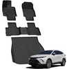 image:imageLASFIT Floor Mats for Toyota Prius 20102011 All Weather TPE Custom Fit Easy Clean Durable NoCurling Floor Liners for Prius 2010 2011 Front amp Rear 2 Row Car Mats Black820212025VenzaFull Set Mats