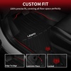 image:imageLASFIT Floor Mats for Toyota Prius 20102011 All Weather TPE Custom Fit Easy Clean Durable NoCurling Floor Liners for Prius 2010 2011 Front amp Rear 2 Row Car Mats Black620132018RAV4 GasFloor Mats