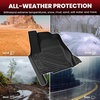 image:imageLASFIT Floor Mats for Toyota Prius 20102011 All Weather TPE Custom Fit Easy Clean Durable NoCurling Floor Liners for Prius 2010 2011 Front amp Rear 2 Row Car Mats Black1420242027Land CruiserFloor Mats