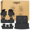 image:imageLASFIT Floor Mats amp Cargo Liner for 20202026 Volvo XC90 NonPHEV 6 Seats Only Custom Fit All Weather TPE Floor Liners Refined Interior Protection 1st 2nd 3rd Row Mats Trunk Mat amp Backrest Mats20242026For Lexus TXFull Sets Mats