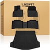 image:imageLASFIT Floor Mats amp Trunk Mat amp Backrest Mat for Toyota RAV4 2026 Hybrid Not Fit Plugin Hybrid Fit for Cargo with Subwoofer RAV 4 All Weather TPE Custom Fit Automotive Car Liner Accessories Black1420232026BZ4XFull Set Mats