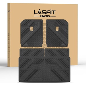 image:imageLASFIT Floor Mats amp Cargo Liner for 20202026 Volvo XC90 T8 PHEV 6 Seats Only Custom Fit All Weather TPE Floor Liners Refined Interior Protection 1st 2nd 3rd Row Mats Trunk Mat amp Backrest Mats20222025  For Rivian R1S  BackrestCargo Mats