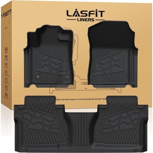 image:imageLASFIT Floor Mats amp Trunk Mat amp Backrest Mat for Toyota RAV4 2026 Hybrid Not Fit Plugin Hybrid Fit for Cargo with Subwoofer RAV 4 All Weather TPE Custom Fit Automotive Car Liner Accessories Black220072011Tundra DoubleCabFloor Mats