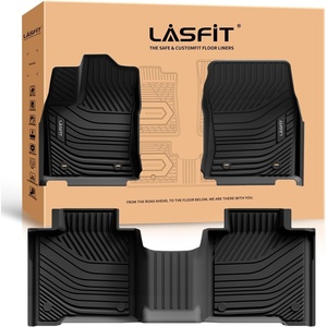 image:imageLASFIT Floor Mats amp Trunk Mat amp Backrest Mat for Toyota RAV4 2026 Hybrid Not Fit Plugin Hybrid Fit for Cargo with Subwoofer RAV 4 All Weather TPE Custom Fit Automotive Car Liner Accessories Black220222026Tundra CrewMaxFloor Mats