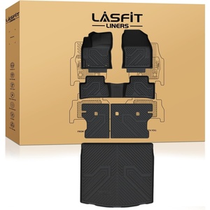 image:imageLASFIT Floor Mats amp Trunk Mat amp Backrest Mat for Toyota RAV4 2026 Hybrid Not Fit Plugin Hybrid Fit for Cargo with Subwoofer RAV 4 All Weather TPE Custom Fit Automotive Car Liner Accessories Black1320222026Corolla Cross HybridFull Set Mats