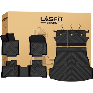 image:imageLASFIT Floor Mats amp Trunk Mat amp Backrest Mat for Toyota RAV4 2026 Hybrid Not Fit Plugin Hybrid Fit for Cargo with Subwoofer RAV 4 All Weather TPE Custom Fit Automotive Car Liner Accessories Black32026Rav4 HybridFull Set Mats