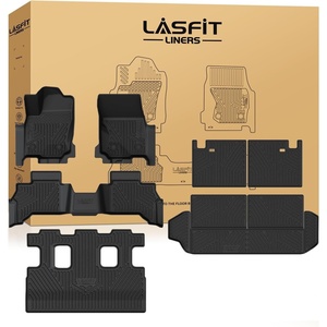 image:imageLASFIT Floor Mats amp Trunk Mat amp Backrest Mat for Toyota RAV4 2026 Hybrid Not Fit Plugin Hybrid Fit for Cargo with Subwoofer RAV 4 All Weather TPE Custom Fit Automotive Car Liner Accessories Black3202520264Runner 7SeatsFull Set Mats