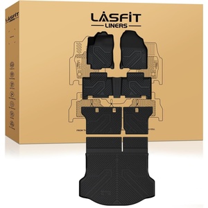 image:imageLASFIT Floor Mats amp Trunk Mat amp Backrest Mat for Toyota RAV4 2026 Hybrid Not Fit Plugin Hybrid Fit for Cargo with Subwoofer RAV 4 All Weather TPE Custom Fit Automotive Car Liner Accessories Black620132018RAV4Full Set Mats