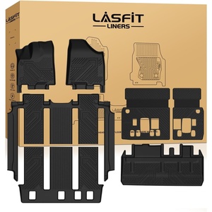 image:imageLASFIT Floor Mats amp Trunk Mat amp Backrest Mat for Toyota RAV4 2026 Hybrid Not Fit Plugin Hybrid Fit for Cargo with Subwoofer RAV 4 All Weather TPE Custom Fit Automotive Car Liner Accessories Black420132020Sienna 7 SeatFull Set Mats