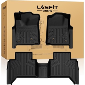 image:imageLASFIT Floor Mats for Toyota Prius 20102011 All Weather TPE Custom Fit Easy Clean Durable NoCurling Floor Liners for Prius 2010 2011 Front amp Rear 2 Row Car Mats Black120082011Tacoma Double AutoTranFloor Mats