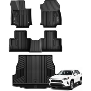 image:imageLASFIT Floor Mats for Toyota Prius 20102011 All Weather TPE Custom Fit Easy Clean Durable NoCurling Floor Liners for Prius 2010 2011 Front amp Rear 2 Row Car Mats Black620192025RAV4 GasFull Set Mats