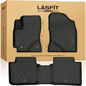 image:imageLASFIT Floor Mats for Toyota Prius 20102011 All Weather TPE Custom Fit Easy Clean Durable NoCurling Floor Liners for Prius 2010 2011 Front amp Rear 2 Row Car Mats Black920142019CorollaFloor Mats