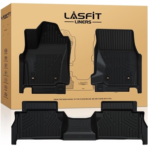 image:imageLASFIT Floor Mats for Toyota Prius 20102011 All Weather TPE Custom Fit Easy Clean Durable NoCurling Floor Liners for Prius 2010 2011 Front amp Rear 2 Row Car Mats Black120242026Tacoma HybridFloor Mats