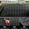 image:imageLASFIT Truck Tailgate Mat for Chevrolet Colorado amp GMC Canyon 20232026  Only Fit Standard Tailgate All Weather TPE Custom Fit Edge to Edge Coverage 3D Scanning Technology Easy to Wash3 For RAM 1500  20252026  Power Tailgate Mat