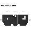 image:imageLASFIT Cargo Mats for Jeep Grand Cherokee L 20212025 20262 For 4Runner 20132024 Backrest Mat 7Seats