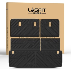 image:imageLASFIT Cargo Mats for Jeep Grand Cherokee L 20212025 2026Fits For Nissan Armada  QX80 202520263 Pcs