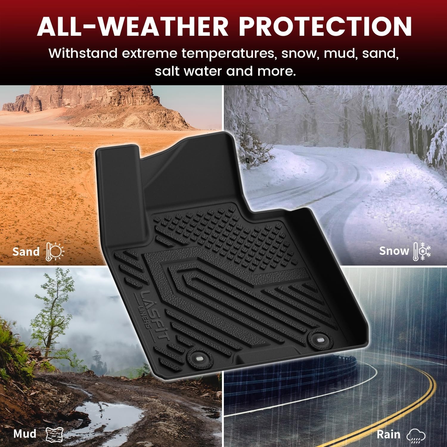 image:imageLASFIT Floor Mats for Nissan Sentra 2026Fits For Kia Sportage 201720224 Pcs