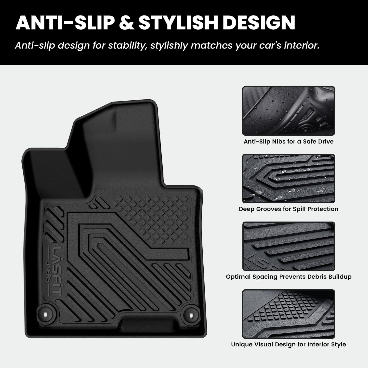 image:imageLASFIT Floor Mats for Nissan Sentra 2026Fits For Kia Sportage Gas 202320263 Pcs