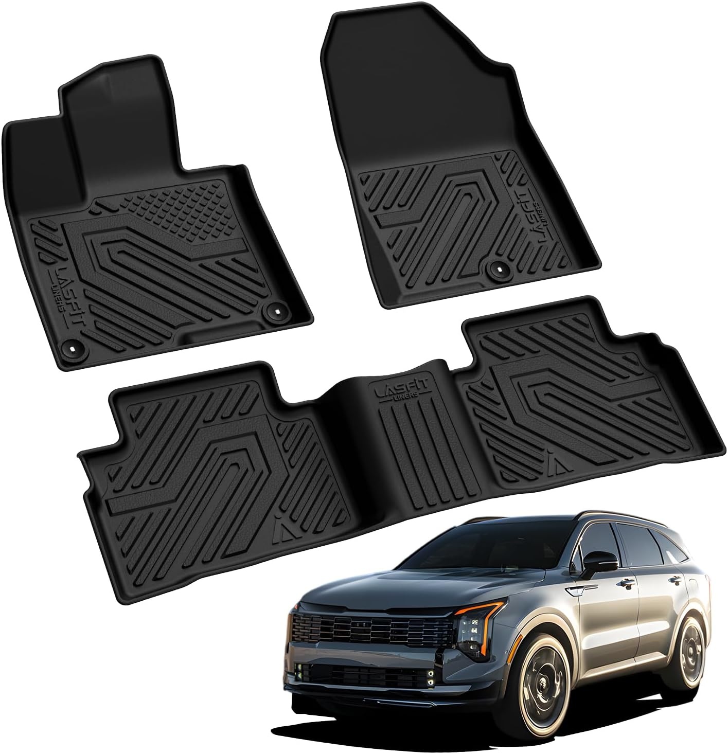 image:imageLASFIT Floor Mats for Nissan Sentra 2026Fits For Kia Sportage Gas 202320263 Pcs