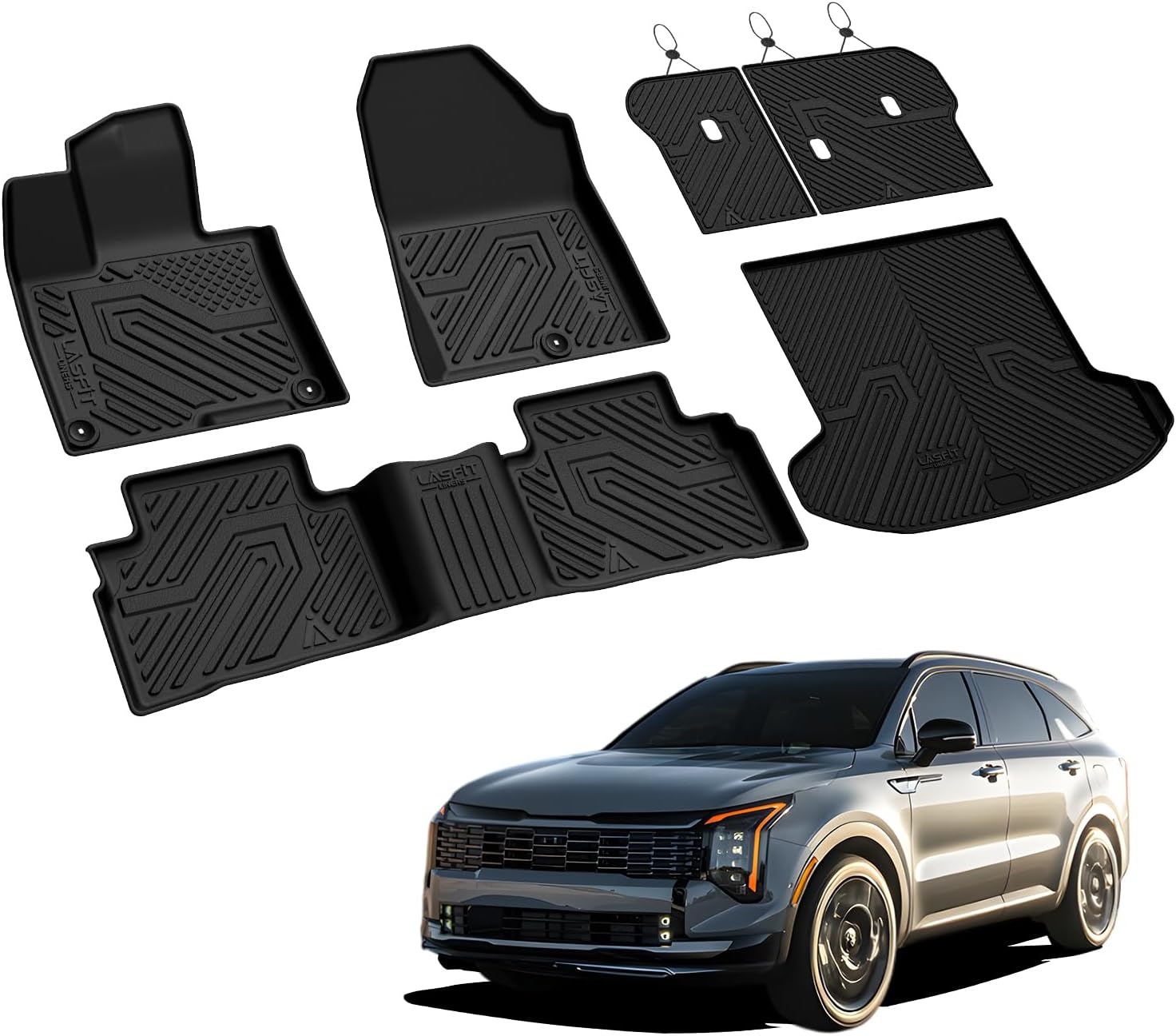 image:imageLASFIT Floor Mats for Nissan Sentra 2026Fits For Kia Sportage Gas 202320266 Pcs