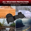image:imageLASFIT Floor Mats for Ford F250 F350 F450 20172026 Regular Cab Front Bench Seat Not Fit Row Bucket Seating Vinly Floor Super Duty All Weather Protector TPE Car Floor Liner only 1st 1pcs Black2Superduty Crew CabBench Seats 1726  1 Rows Fit Carpet Mats