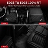 image:imageLASFIT Floor Mats for Ford F250 F350 F450 20172026 Regular Cab Front Bench Seat Not Fit Row Bucket Seating Vinly Floor Super Duty All Weather Protector TPE Car Floor Liner only 1st 1pcs Black10 Edge 1524  2Rows