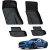 image:imageLASFIT Floor Mats for Ford Mustang 2024 2025 2026 Fit wo Subwoofer Box9 Mustang 1526  2Rows