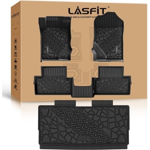 image:imageLASFIT Floor Mats for Ford F250 F350 F450 20172026 Regular Cab Front Bench Seat Not Fit Row Bucket Seating Vinly Floor Super Duty All Weather Protector TPE Car Floor Liner only 1st 1pcs Black4 Bronco 2door 2125  Combo Set Carpet Floor