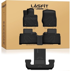 image:imageLASFIT Floor Mats for Ford F250 F350 F450 20172026 Regular Cab Front Bench Seat Not Fit Row Bucket Seating Vinly Floor Super Duty All Weather Protector TPE Car Floor Liner only 1st 1pcs Black3 Explorer 6Seat 2226  3Rows