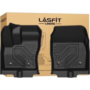 image:imageLASFIT Floor Mats for Ford F250 F350 F450 20172026 Regular Cab Front Bench Seat Not Fit Row Bucket Seating Vinly Floor Super Duty All Weather Protector TPE Car Floor Liner only 1st 1pcs Black7 Transit 1421  1st Row Vinyl Floor Only